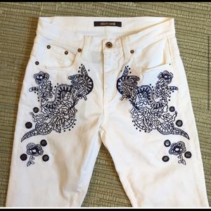 White Roberto Cavalli denim pants